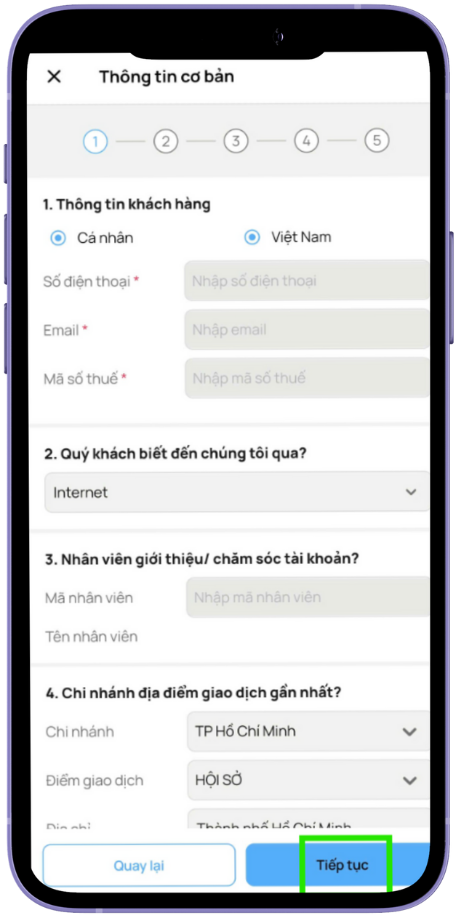 Bước 1: Đăng ký thông tin - Hình 1